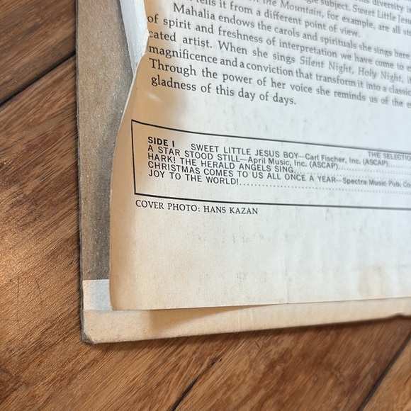 Songs For Christmas Mahalia Jackson Silent Night Vinyl Record LP - Picture 4 of 8